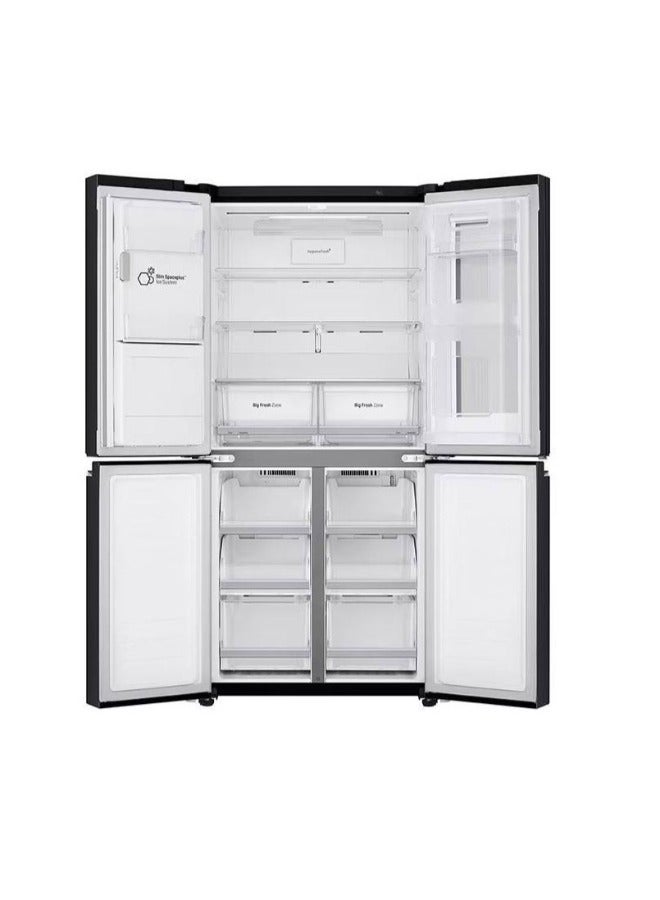 LG No Frost Refrigerator 4 Doors GR-X29FTLML - 600L ,Inverter,Silver "International Warranty" GR-X29FTLML Silver - Image 2