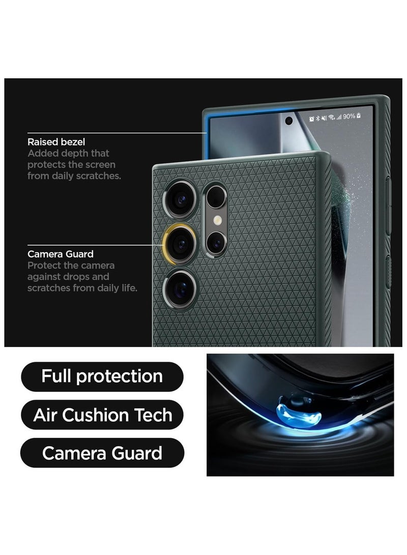 Spigen Liquid Air designed for Samsung Galaxy S24 ULTRA case cover (2024) - Abyss Green - Image 4