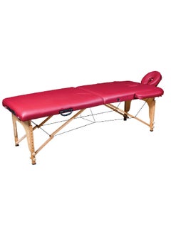 BODY SCULPTURE Sturdy Foldable Massage Table Red and Beige BM-1310E4R-B 
