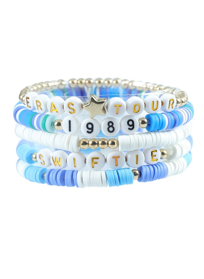 Taylor Swift 5 Pieces Taylor Swift Eras Tour Friendship Bracelets Set 