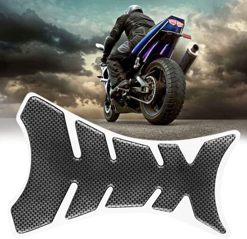 Mtsooning Motorcycle Tank Pad, Universal Fuel Tank Sticker, 3D Rubber Gas Oil Protector Self-Adhesive and Waterproof Replacement for Suzuki Kawasaki Ducati - Image 4