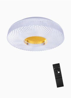 Vmax Smart Modern LED Ceiling Light with Alexa Connectivity & Remote Control, Round Cristal Glass 40 Cm Dimmable Warm & Cool White Light for Living Dining Room Bedroom Hallway Office Balcony Kidsroom Study  - Image 2