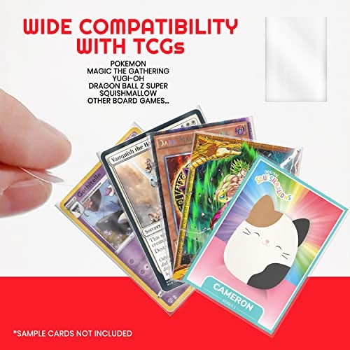 EVORETRO 400 Perfect Fit Sleeves - for Pokemon Card, MTG, YugiOh, Paldean Fates, Lorcana, One Piece, Dragon Ball. 2.5x3.5 Double Sleeve, Inner Card Sleeves 63.5mm x 88mm - Image 2