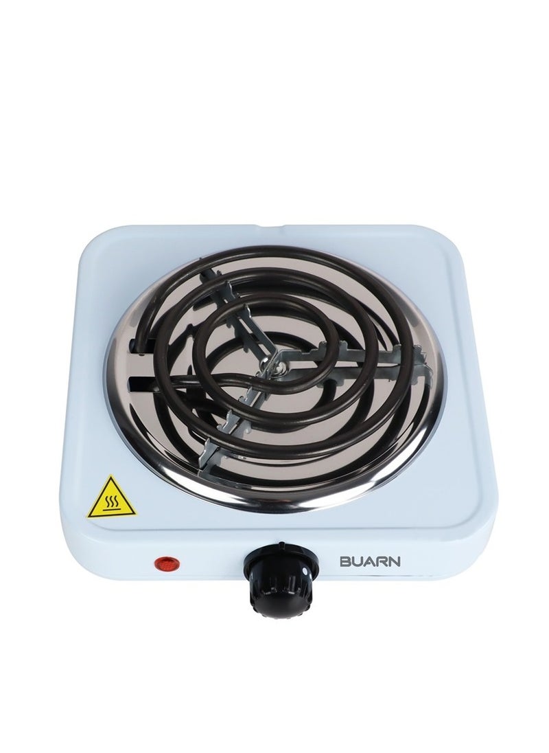 BUARN PROFESSIONAL 1000W Electric Hot Plate with Single Helix Plate, Temperature Control and Overheat Protection - HP-H140A  - Image 1