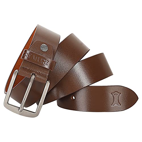 Creature Formal/Casual Brown Leather Belts For Men (BL-03) - Image 3