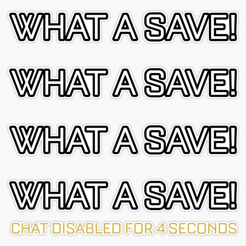 eDesign Rocket Car Soccer What A Save Chat Disabled Funny League Sticker Decal Bumper Sticker 5 inch - Image 3