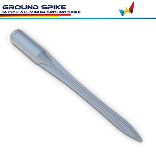 Windscreen4less Fence Post Anchor Ground Spikes 1-5/16'' ID Round Pole Holder Socket Sleeve for Dirt Clay Grass Aluminum Pack of 5 - Image 2