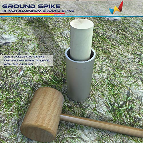Windscreen4less Fence Post Anchor Ground Spikes 1-5/16'' ID Round Pole Holder Socket Sleeve for Dirt Clay Grass Aluminum Pack of 5 - Image 5