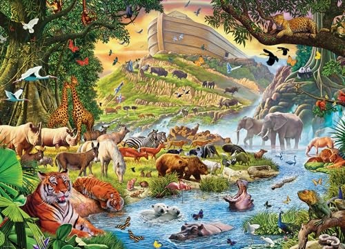 EuroGraphics Noah's Ark Before The Rain Puzzle 300 Pieces Steve Crisp - Image 3