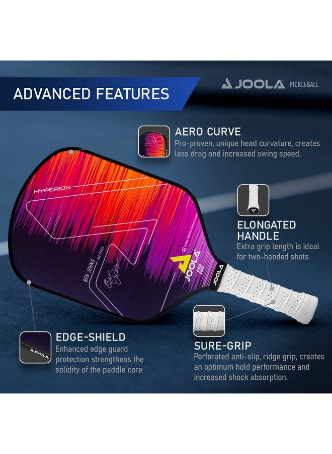 JOOLA JOOLA Ben Johns Hyperion CAS 13.5 Pickleball Paddle - Carbon Abrasion Surface with High Grit & Spin, Elongated Handle, 13.5mm Pickle Ball Paddle with Polypropylene Honeycomb Core, USAPA Approved  - Image 3