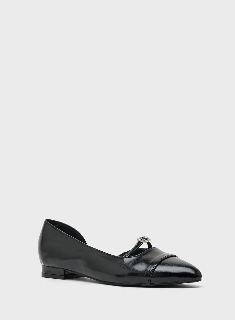 Ginger Pointed Ballerina Flat