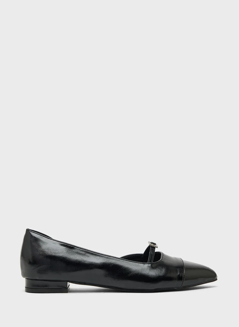 Ginger Pointed Ballerina Flat