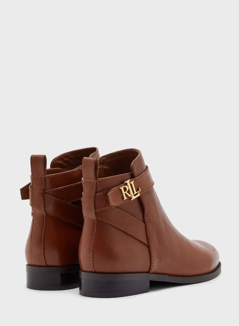Lauren Ralph Lauren Bonne Low Heel Ankle Boot