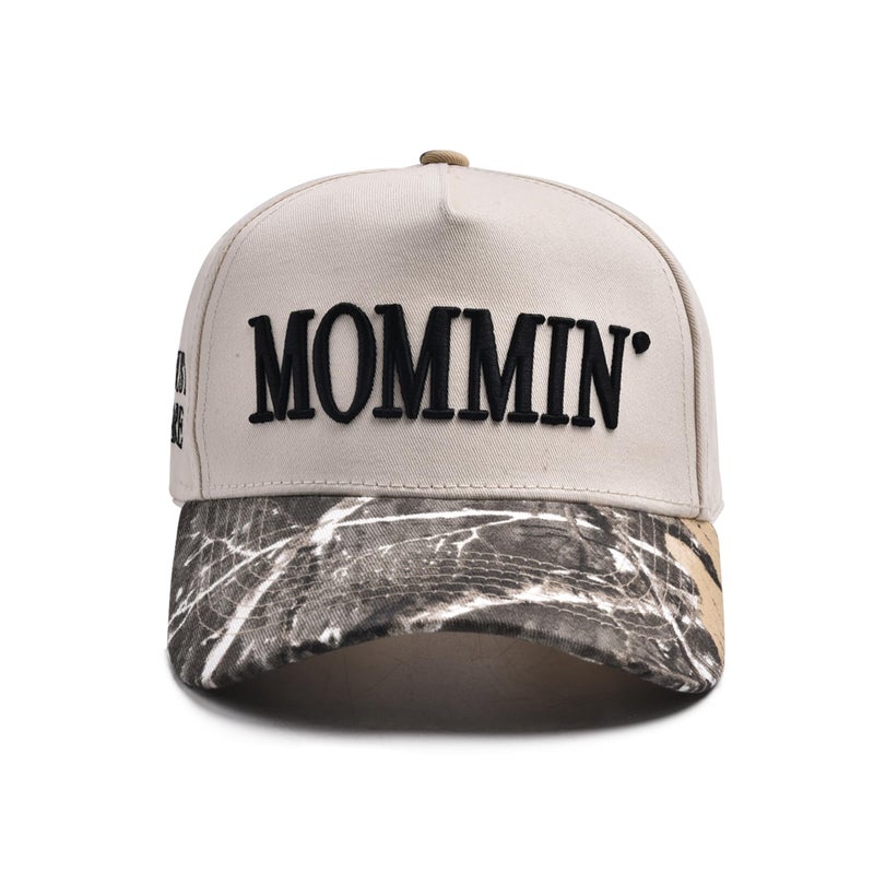 Asadovce Mommin Trucker Hat for Women Embroidered Mom Baseball Cap Adjustable Canvas Vintage Hat for Casual Wear Camo - Image 1