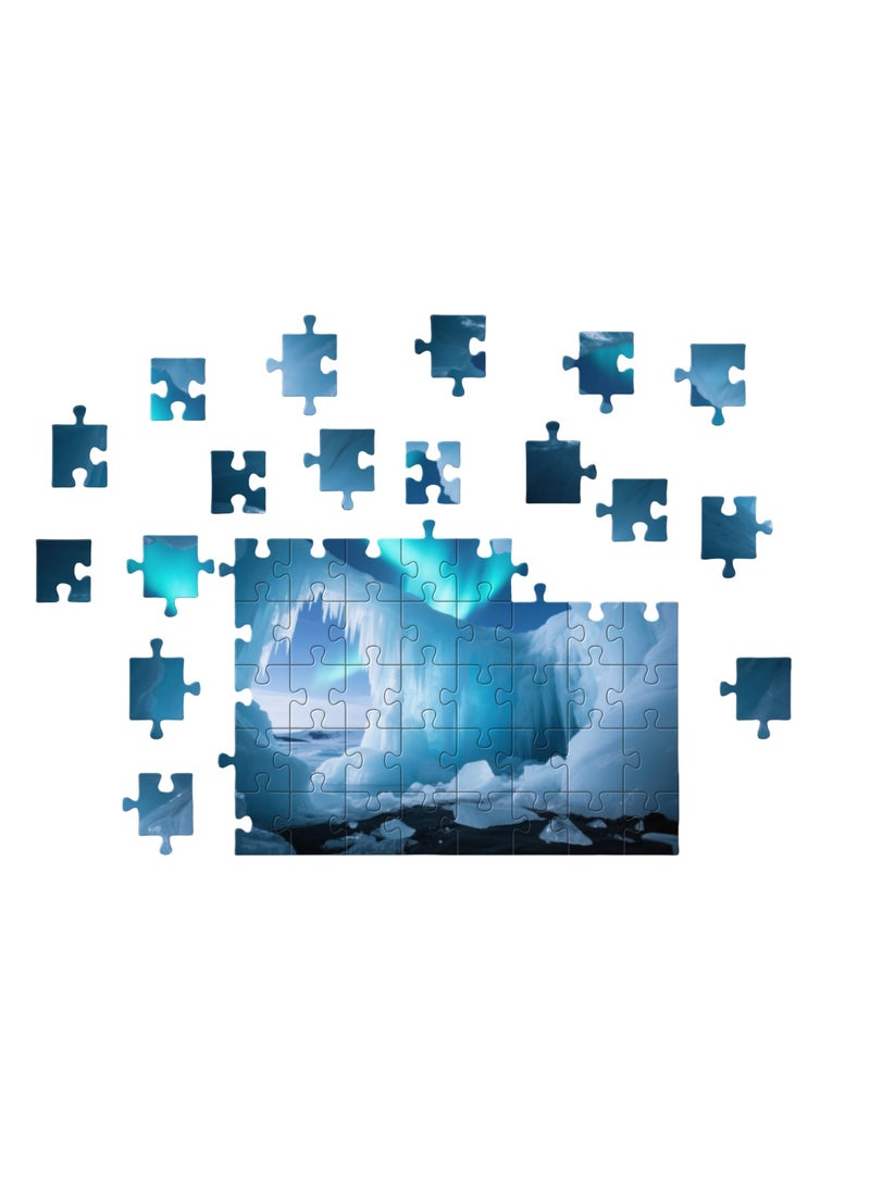 1000 Glacier Aurora Landscape Puzzles - Creative Design Patterns, Rich and Colorful Art Experience, Suitable for Adults and Children - Image 2