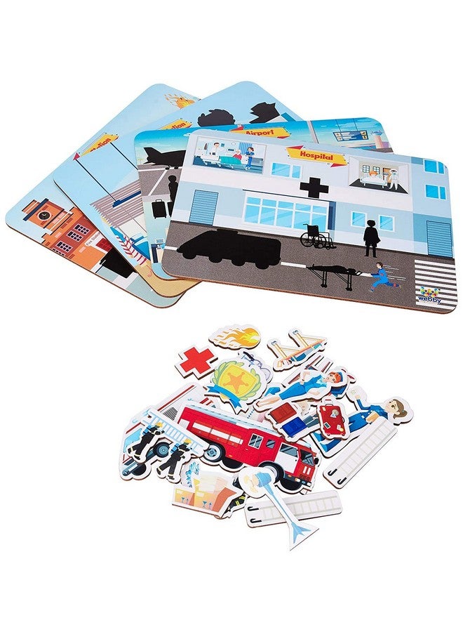 Webby Places Around Us Wooden Jigsaw Puzzle Toy, 24 Pcs for Toddler of 2 Years - 3 Years - Image 3