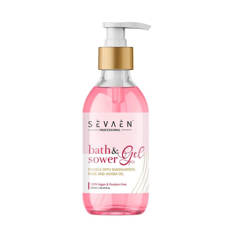 Sevaen Keratin Smooth Daily Shampoo  Keratin Smooth Daily Conditioner with Shower gel 300ml For All Unisex - Image 4