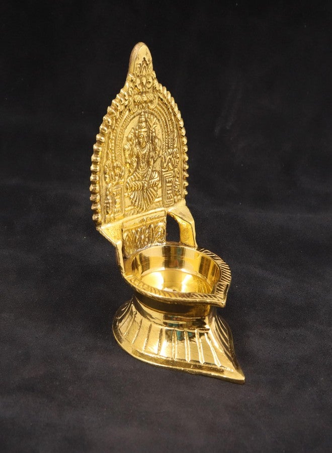 Spillbox Traditional Brass Diya for Puja | Pooja Deepak Deepam Oil Lamp for Home Temple| Samai Ashta Lakshmi Oil Lamp Kamatchi Devi Maa Diya Sri Kamatchi Amman Vilakku - Karumbu Kamatchi Small - Image 5
