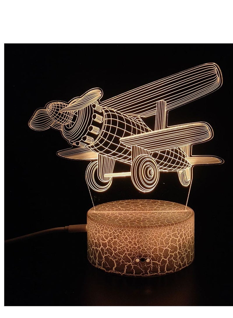 Creative 3D Nightlight Various Holiday Gifts USB Acrylic LED Ambience Sleeping Bedside Lamp 16 Kinds Of Color Touch Keys