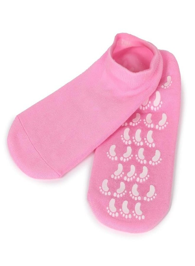 Moisturizing Gel Spa Socks for Dry Cracked Heels - Non-Slip Lotion Socks for Women - Washable Foot Care Treatment for Hard Skin Repair (Multicolor) - Image 1