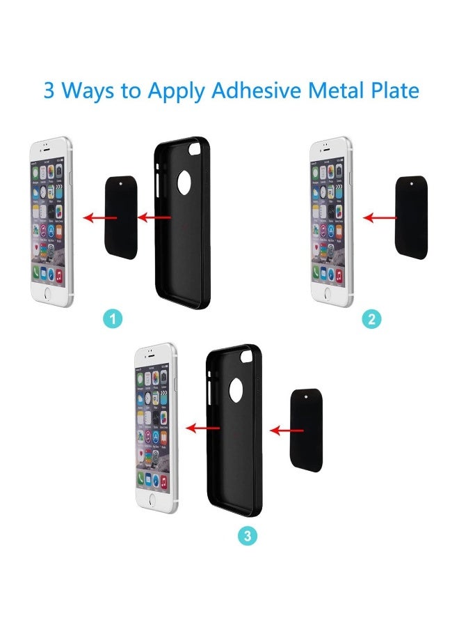 Universal Metal Plate, 8 Pack for Magnetic Phone Car Mount Holder Cradle with Adhesive - Image 3