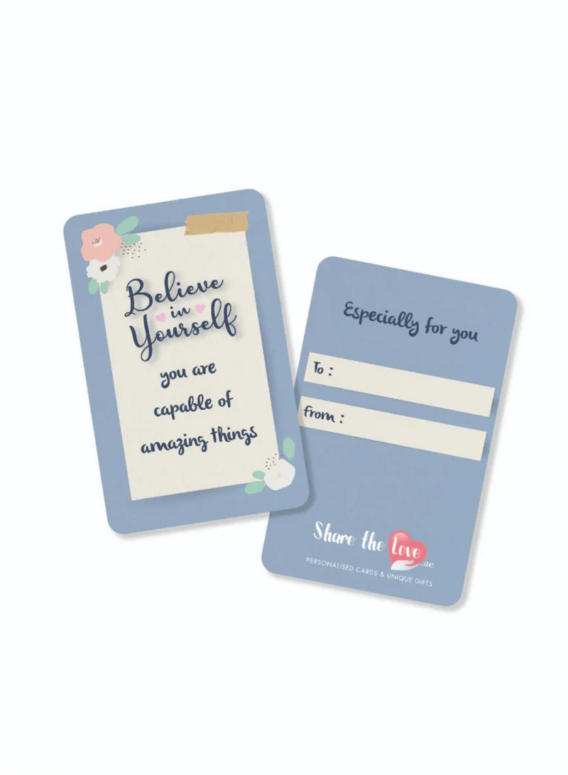 Share the Love Affection Card - Believe In Yourself - Wallet Card