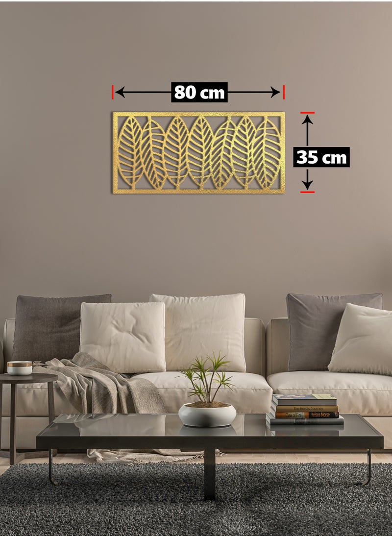 Home Gallery - Home Gallery Decorative Tree Leaves Wooden Wall Art 80X35 - Image 1