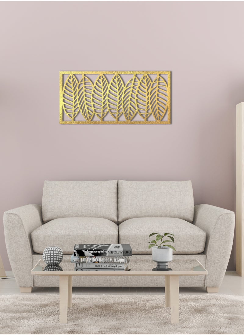 Home Gallery - Home Gallery Decorative Tree Leaves Wooden Wall Art 80X35 - Image 1