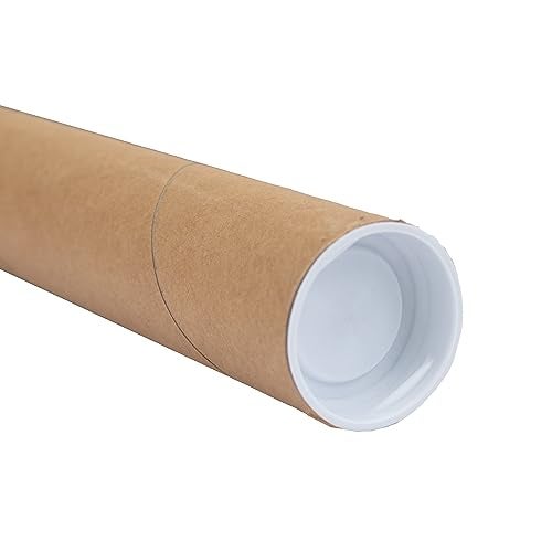 MagicWater Supply Mailing Tube - 1.5 in x 9 in - Kraft - 1 Pack - for Shipping and Storage of Posters, Arts, Crafts, and Documents - Image 1