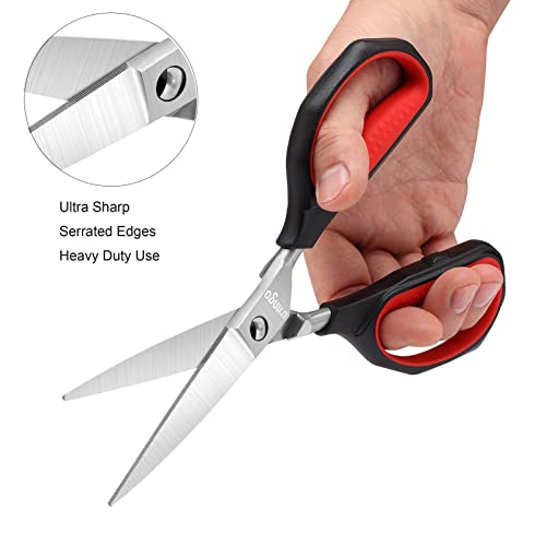 LIVINGO Kitchen Shears Heavy Duty: Cooking Scissors Dishwasher Safe Come Apart Sharp Forged Stainless Steel Blade Utility Food All Purpose for Cutting Poultry Chicken Meat Bones Vegetable, 8.5 inches - Image 4