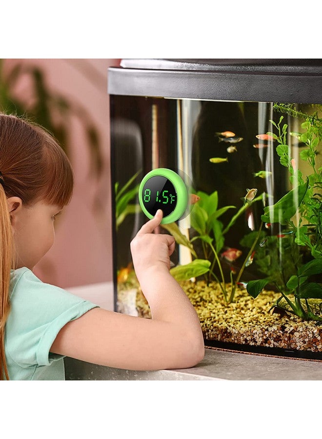 مقياس حرارة حوض السمك الرقمي الدائري الأخضر VAYINATO® بشاشة تعمل باللمس | يدوم طويلاً | شاشة تعمل باللمس | دقة عالية من Petzlifeworld - Image 2