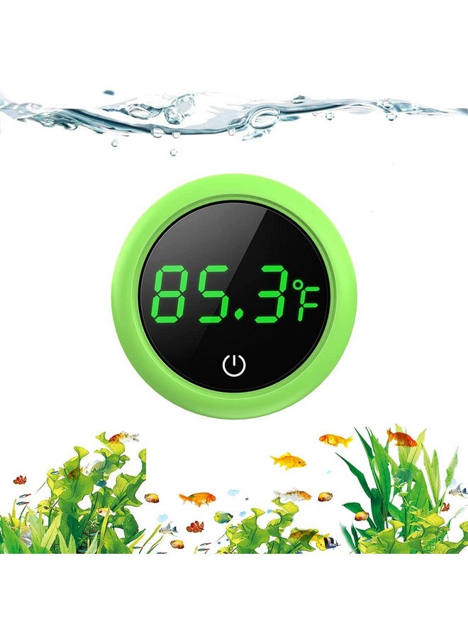 مقياس حرارة حوض السمك الرقمي الدائري الأخضر VAYINATO® بشاشة تعمل باللمس | يدوم طويلاً | شاشة تعمل باللمس | دقة عالية من Petzlifeworld - Image 1
