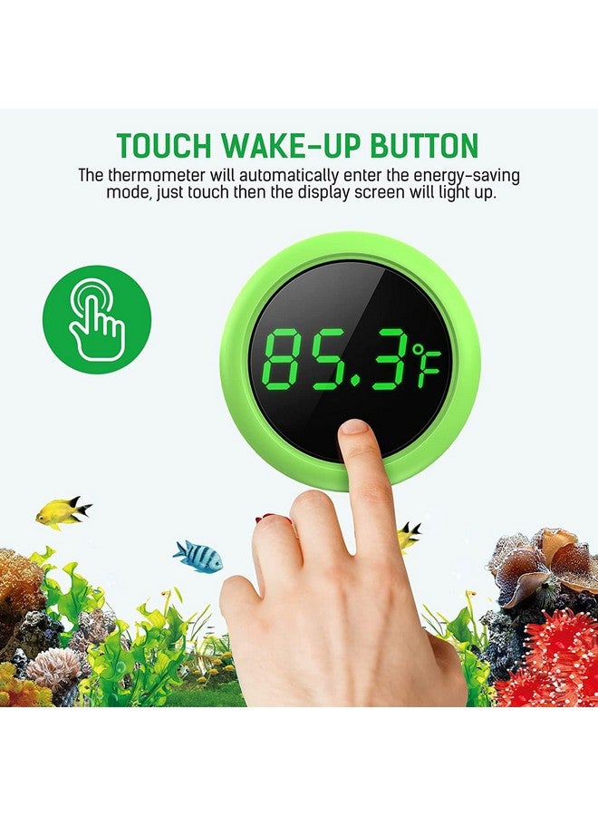 مقياس حرارة حوض السمك الرقمي الدائري الأخضر VAYINATO® بشاشة تعمل باللمس | يدوم طويلاً | شاشة تعمل باللمس | دقة عالية من Petzlifeworld - Image 4