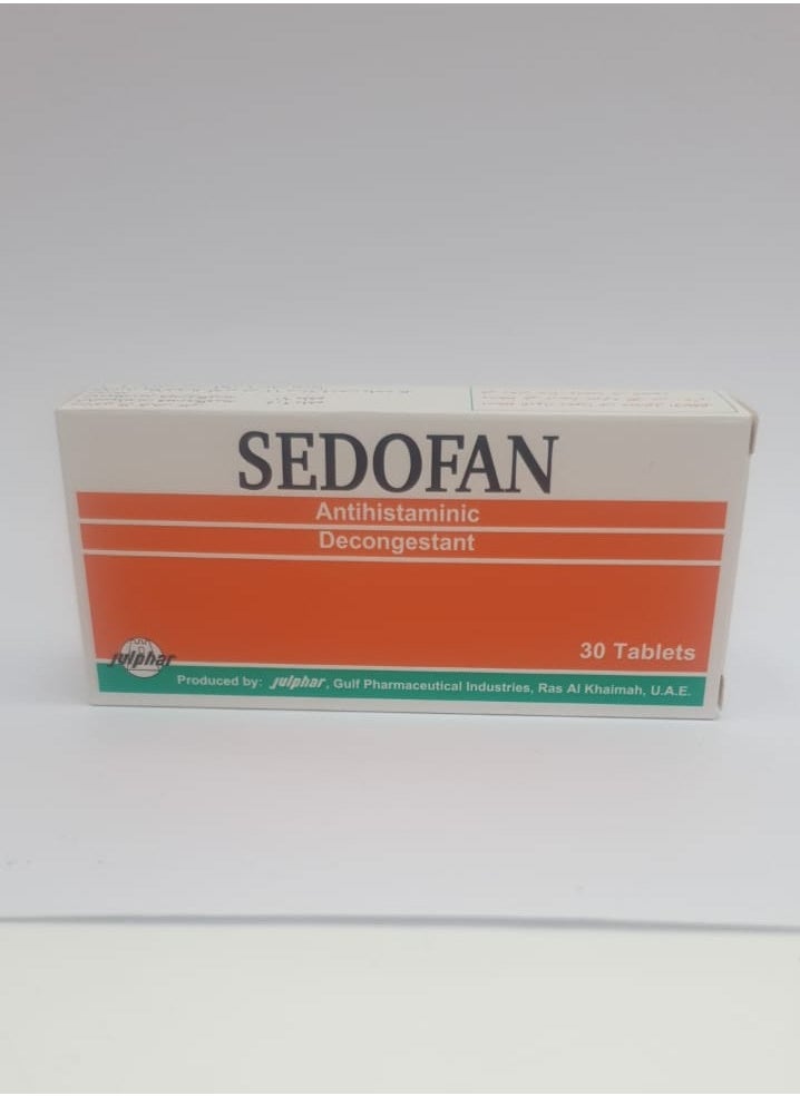 Julphar Sedofan Tablet 30s 