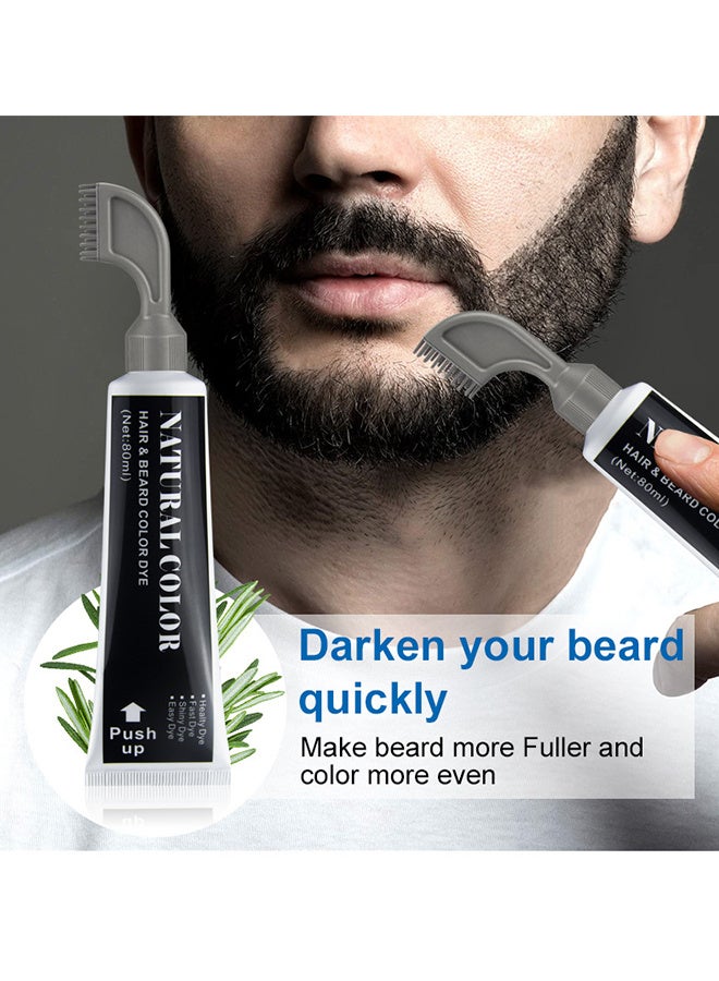 MOKERU Hair & Beare Color For Man,Rosemary 2 in 1 Beard Dye ,Effective Enhance Facial Hair (Natural Black) - Image 4