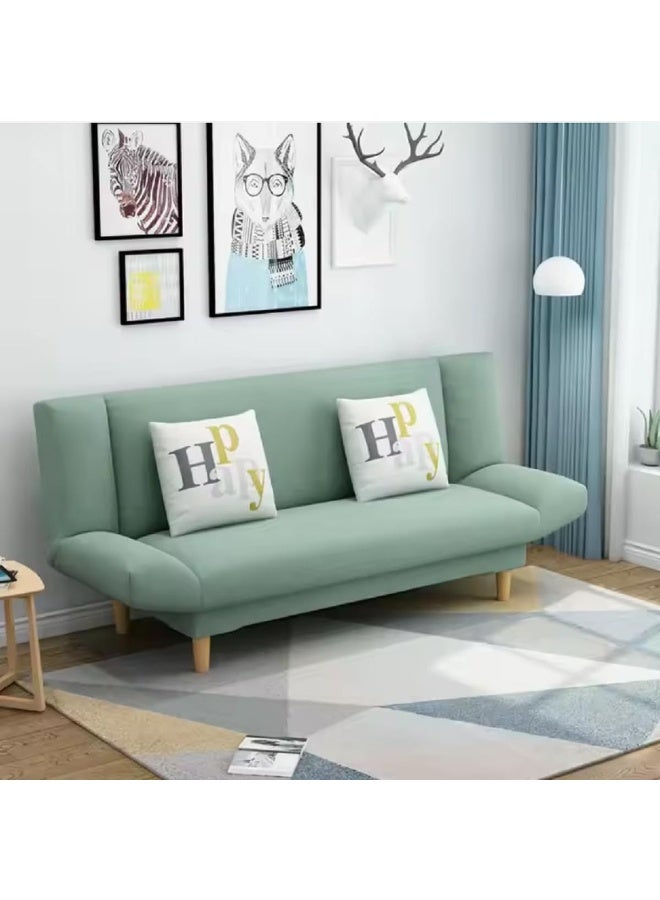 Space-Saving Convertible Sofa Bed – Modern Dual-Use Sofa Cum Bed for Comfortable Living (Mint-Green)