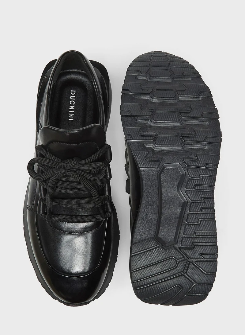 DUCHINI Lace Up Low Top Sneakers