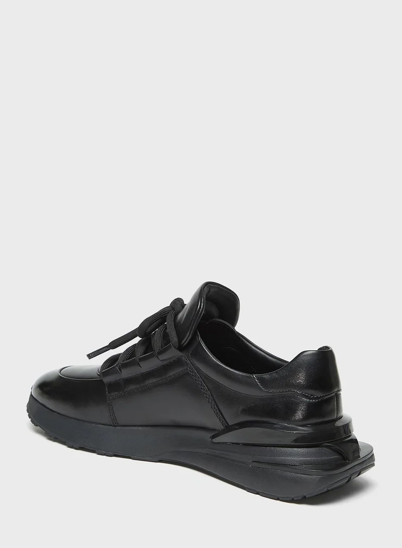 DUCHINI Lace Up Low Top Sneakers