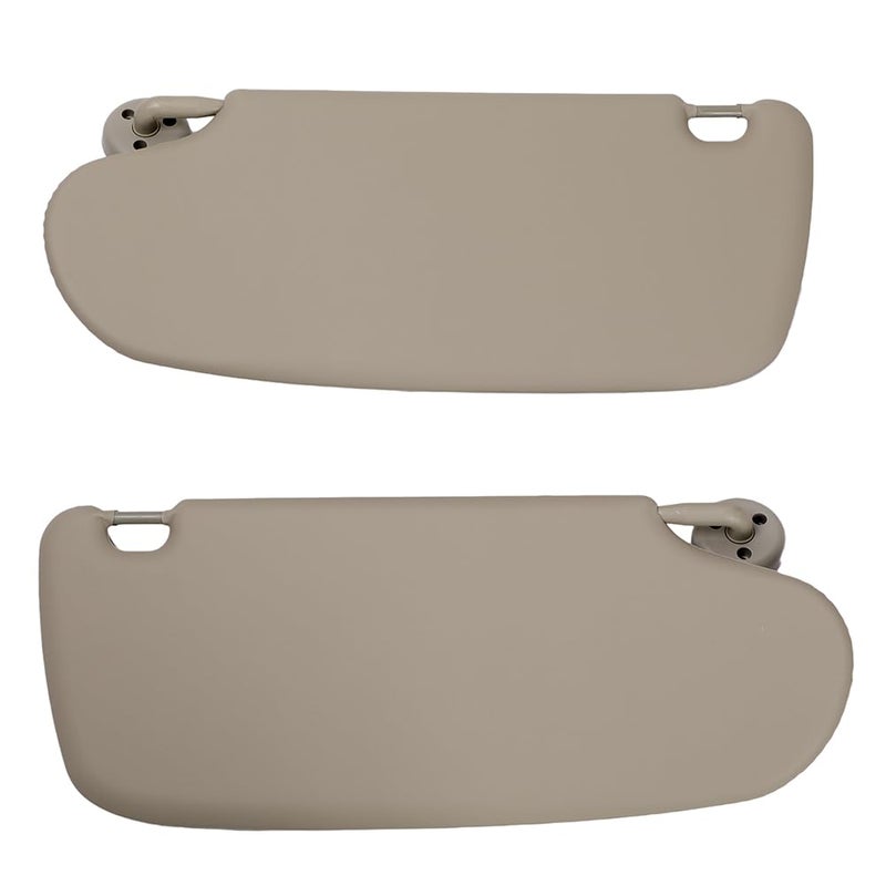 HIMIKI Left Driver & Right Passenger Side Sun Visor with Mirror Sunvisors Replacement for Ram 1500 2500 3500 2002 2003 2004 2005 2006 2007 2008 2009 02 03 04 05 06 07 08 09 Beige - Image 3