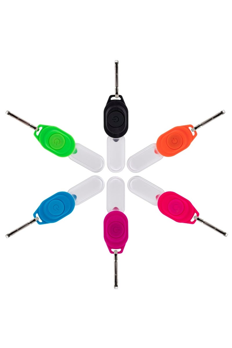 erorex CR1220 Pink 1PC Mini LED Night Flashing Zipper Light keychain Light Walk Dog Pet Child Schoolbag Bac - Image 3