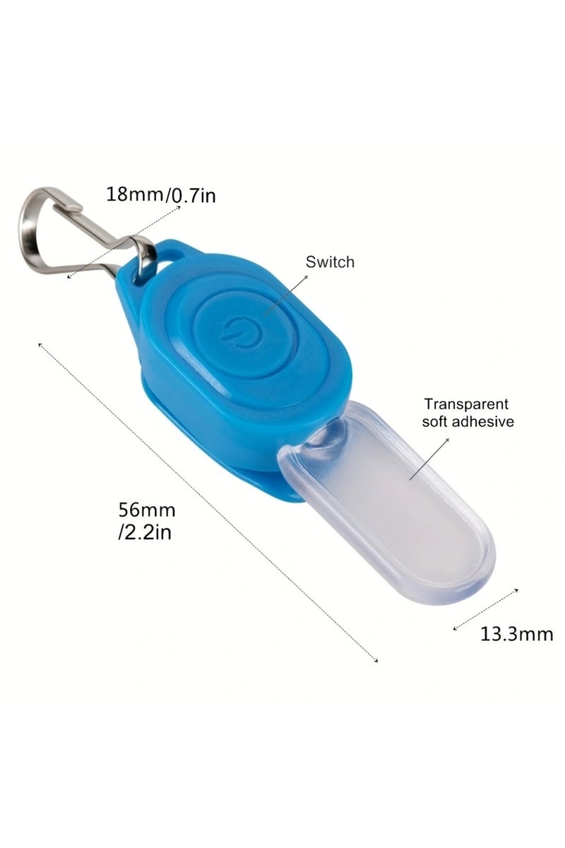 erorex CR1220 Pink 1PC Mini LED Night Flashing Zipper Light keychain Light Walk Dog Pet Child Schoolbag Bac - Image 5