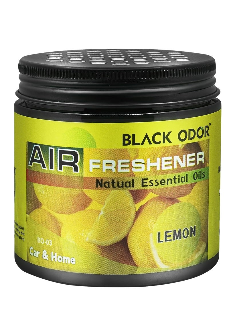 BO-03 Black Odor Lemon Scent Air Freshener - Natural Essential Oil Formula - Compact Design for Cars, Homes, and Offices - Image 2