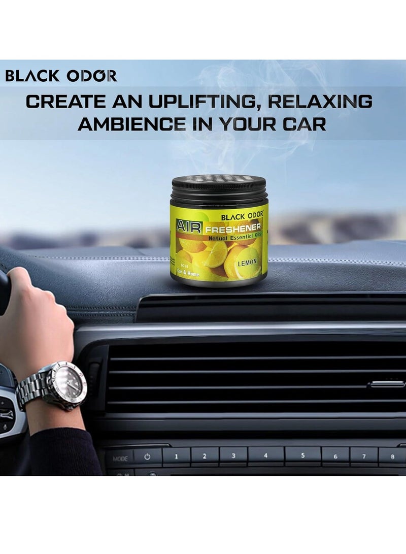 BO-03 Black Odor Lemon Scent Air Freshener - Natural Essential Oil Formula - Compact Design for Cars, Homes, and Offices - Image 5