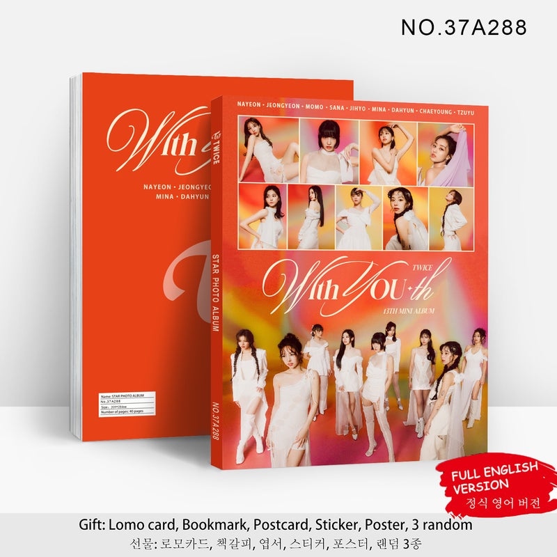 TWICE Celebrity Photobook Collection – 40 Pages High-Gloss Premium Photo Album with Hot Stamping Cover