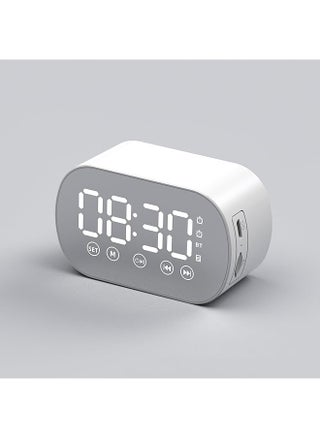 Bedroom Office Alarm Clock Digital Alarm Clock With Bluetooth Speaker Fm Radio Small Alarm Clock For Heavy Sleepers Usb Port Mirrored Led Display Hands Free Calling White - pzsku/Z84C57E6A4E5BD8A74959Z/45/_/1741543879/80b9ba45-62b8-4ec9-9f89-51a56d0d4d8e