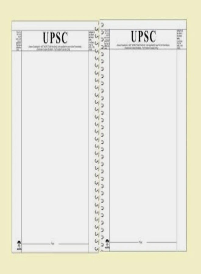 UPSC Mains Answer Sheet Spiral Notebook, A4 Size, 200 Pages, 80 GSM Paper, Unruled, Pack of 1 - Image 2