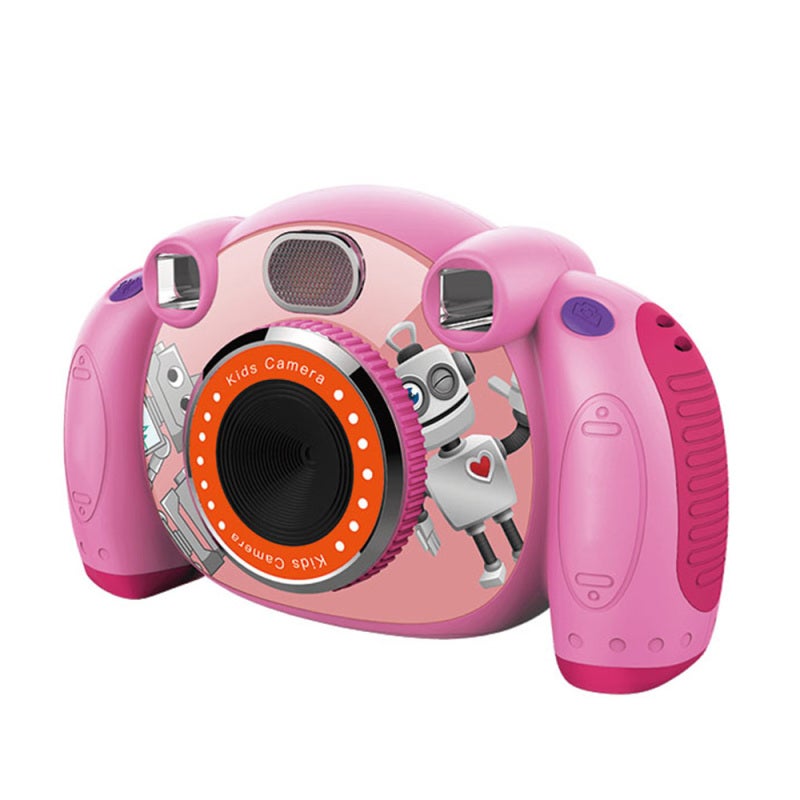 Kids Camera: Pink Sturdy Shatterproof Dust-proof Portable Device - Built-in Holiday Photo Frames Easy-to-use Video Recorder for 4-10 Years Old Kids Outdoor Indoor Use - Image 1