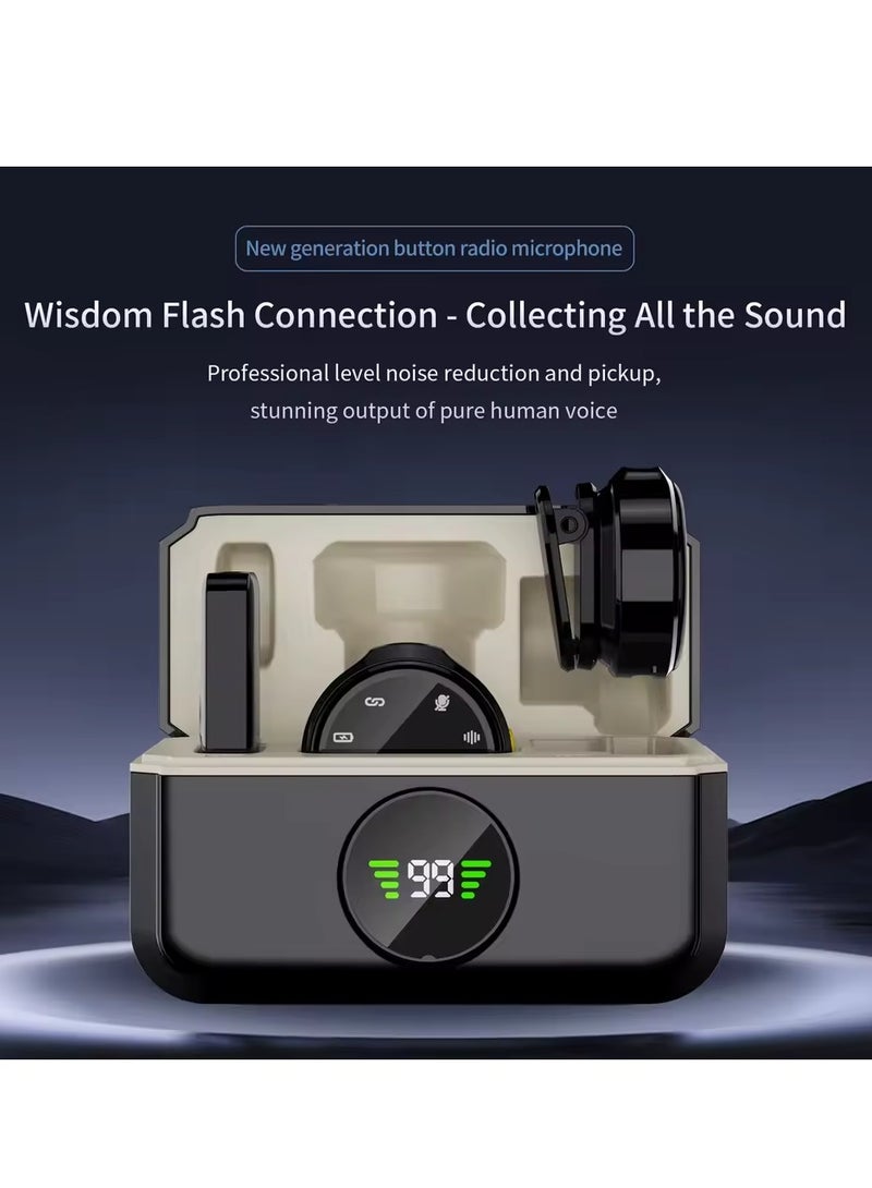 Wireless Lavalier Microphone New Q8 , One to Two Magnetic Buckle For Android iPhone Recording Microphone TikTok Live Broadcast - Image 2