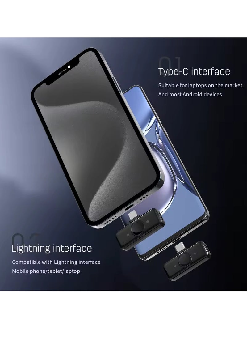 Wireless Lavalier Microphone New Q8 , One to Two Magnetic Buckle For Android iPhone Recording Microphone TikTok Live Broadcast - Image 4