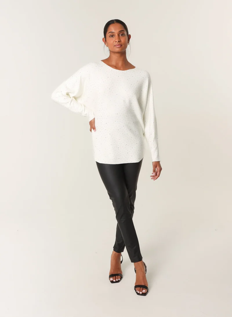 Blue Vanilla Jumper With Silver Rhinestones